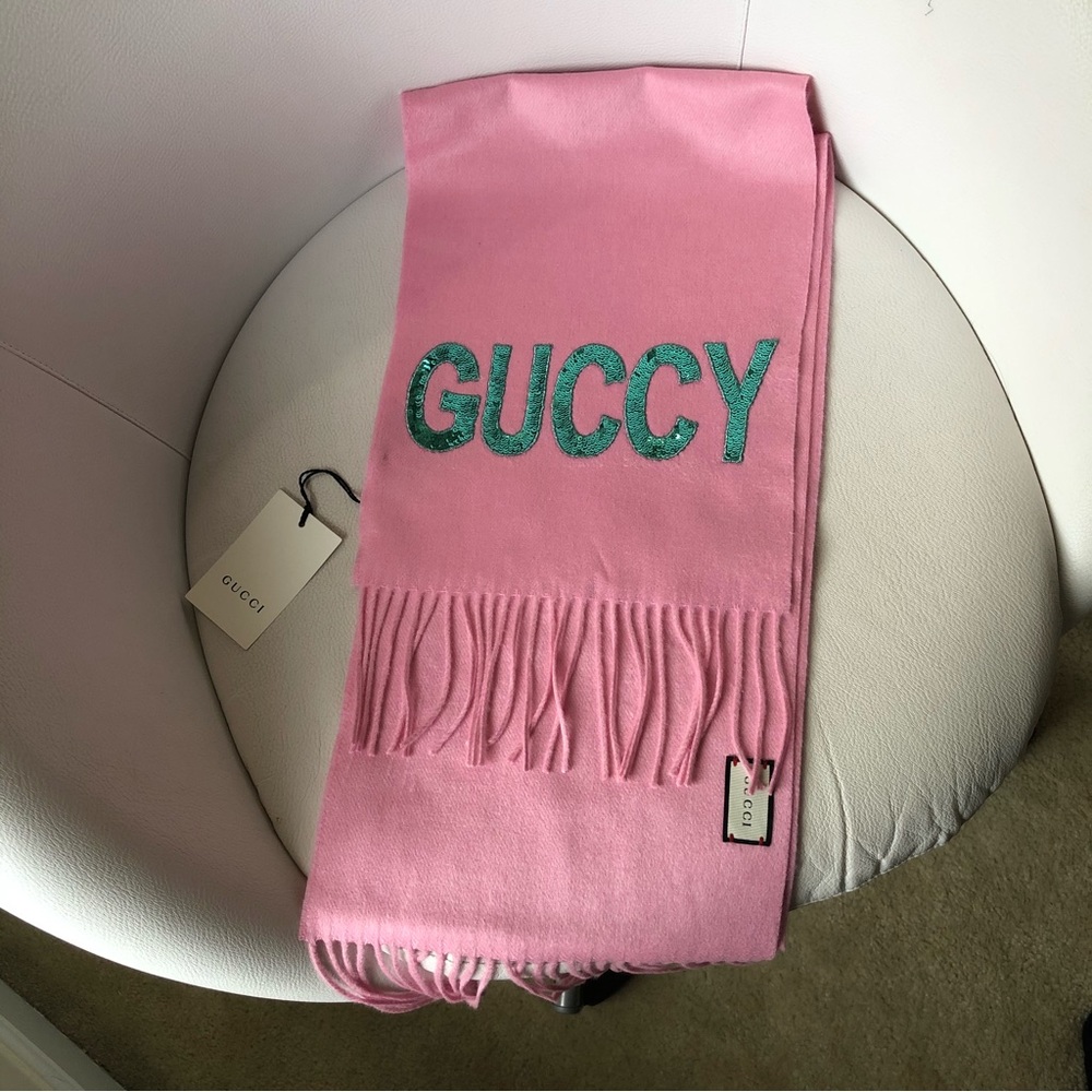 NWT💯🧡✨Gucci cashmere and silk blend scarf